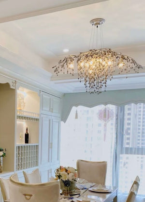 New Luxury Branch Crystal Pendant Chandelier Designer Creative Art Dining Room/Living Room Light Fixture - view 20