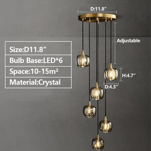 Post-modern Extra-long Pendant Light Fixtures for Staircase/High-ceiling Space/Foyer, chandelier - view 13