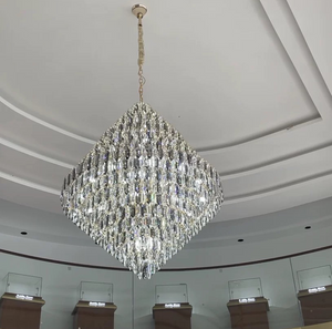 Extra Large Foyer Decorative Crystal Lighting Fixture Living Room Crystal Chandelier For Entryway Staircase - view 4