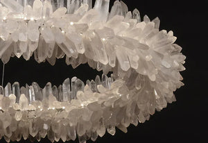 Modern Round/Oval/Linear/Square Natural Crystal Chandelier - view 36