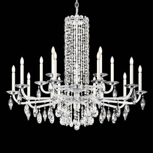 Siena Short Column Crystal Chandelier 41"