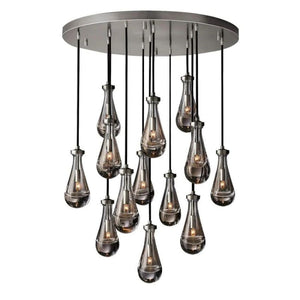 Raindrops Round Chandelier 36" - view 11
