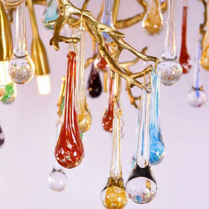 Ran Colorful Crystal Dining Branch Chandelier - view 8