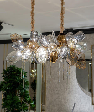Modern Wine Glass Shape Chandelier Italian Light Luxury Light Fixture for Dining Room/Living Room - view 18