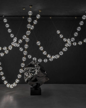 Modern Creative Pearl Necklace Chandelier for Living Room/Staircase/Foyer/Entryway - view 8