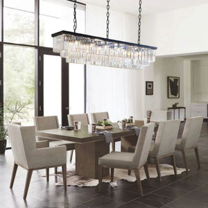 Rhea 3-Tier Rectangular Crystal Chandelier, three-tier - view 7