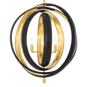 Riley Modern Chandelier - Gunmetal Brass - view 3