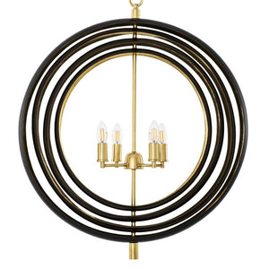 Riley Modern Chandelier - Gunmetal Brass - view 4