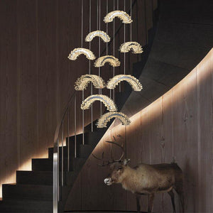 Rock Crystal Crescent Chandelier - view 5