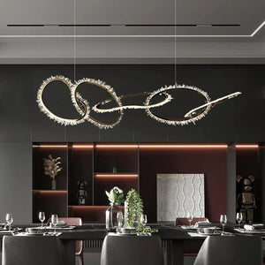 Rock Crystal Irregular Round Chandelier - view 3