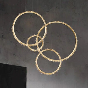 Rock Crystal Ring Chandelier - RHL