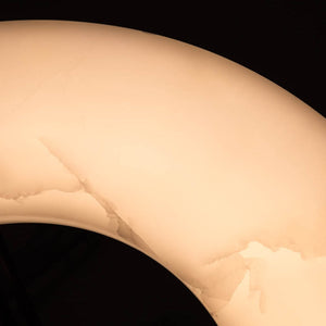 Nova Alabaster Round Plate Ceiling Chandelier - view 4