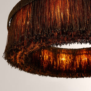 Rowan Jute Fringe Round Chandelier - view 6