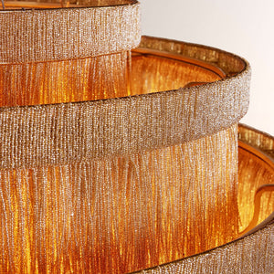 Rowan Jute Fringe Tiered Chandelier - view 8