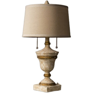 Luxury Retro Design Beige Table Lamp for Home, resin - view 6
