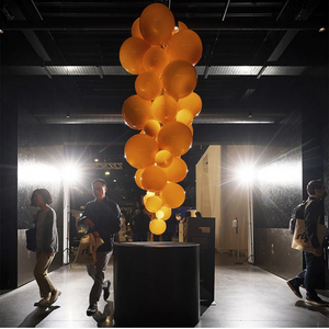 Fruit Grape Hanging Swag Chandelier, glass in iron