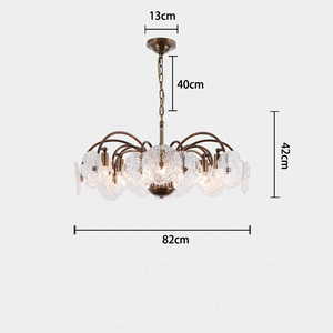 Lysan Vintage Glass Luxury Large Tiered Chandelier For Living Room chandeliers for dining room,chandeliers for stairways,chandeliers for foyer,chandeliers for bedrooms,chandeliers for kitchen,chandeliers for living room Kevin Studio Inc 32.3" Bronze