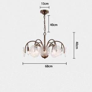 Lysan Vintage Glass Luxury Large Tiered Chandelier For Living Room chandeliers for dining room,chandeliers for stairways,chandeliers for foyer,chandeliers for bedrooms,chandeliers for kitchen,chandeliers for living room Kevin Studio Inc 26.8" Bronze