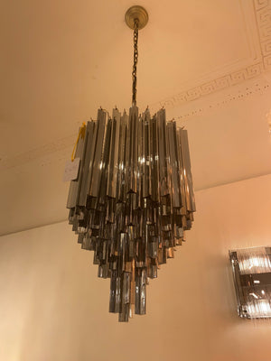 Salerno Modern Chandelier - Brass/Nickel (Ex-Display) - view 5