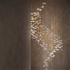 Galaxy Tidal Art Glass Crystal Spiral Chandelier - view 3