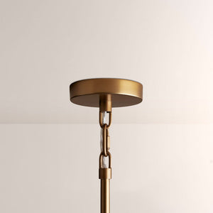 Saylor 6-Light Curved Arm Chandelier with Linen Shades - view 8