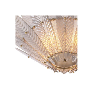 Scala 4-Light Chandelier: Elegant Curved Design with Antique Brass Finish