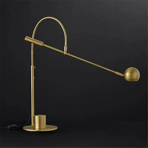 Cole Minimalist Metal Rotatable Table Lamp, Gold Black - view 19