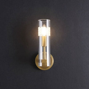 Kaleidoscope Single Head Wall Sconce, Brass, chandelier