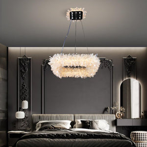 Vosa Crystal Cluster Square Modern Chandelier - view 4