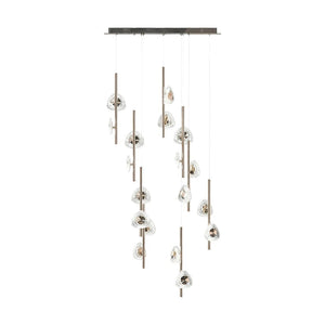 Staircase Crystal Chandelier Modern Aluminum Ceiling Light - view 6