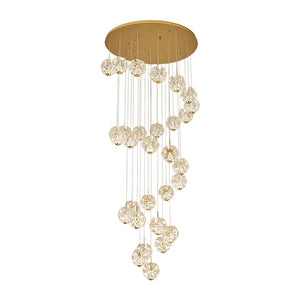 Staircase Crystal Chandelier Modern Luxury High Ceiling Light - view 10