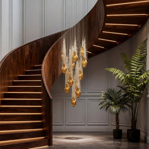 Stairway Chandelier Artistic Crystal Ceiling Light - view 2