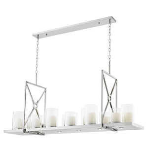 Summit Modern Chandelier - Steel/Brass - view 3