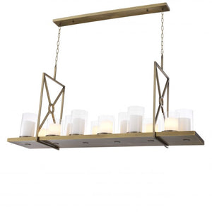 Summit Modern Chandelier - Steel/Brass - view 5