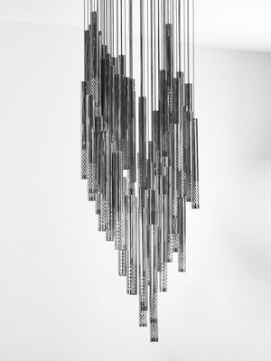 Galaxy Symphony Orchestra Meteor Shower Crystal Spiral Chandelier - view 18