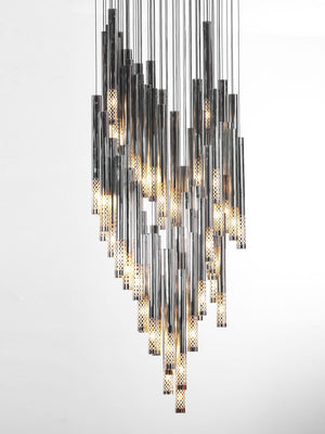 Galaxy Symphony Orchestra Meteor Shower Crystal Spiral Chandelier - view 22