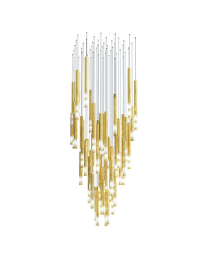 Galaxy Symphony Orchestra Meteor Shower Crystal Spiral Chandelier - view 45