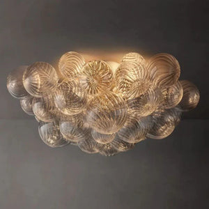 Tammy Round Glass Ball Flushmount 25", flush mount - view 5