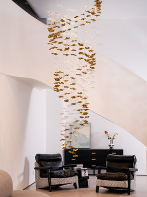 Galaxy Tidal Art Glass Crystal Spiral Chandelier - view 90