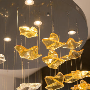 Galaxy Tidal Art Glass Crystal Spiral Chandelier - view 59