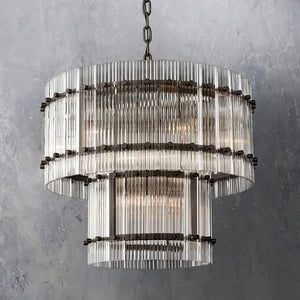 Tina Two-Tier Luxury Round Chandelier 22" - view 2