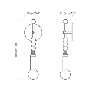 Toam Wall Lamp, brass wall sconce - view 22