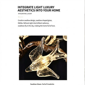Crissy Branch Brass Bird Branch Staircase Chandelier - view 7