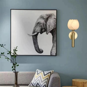 Alabaster Wall Sconce For Bedroom, chandelier - view 5