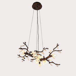 Selenite Crystal Blossom Branching Tree Chandelier - view 34