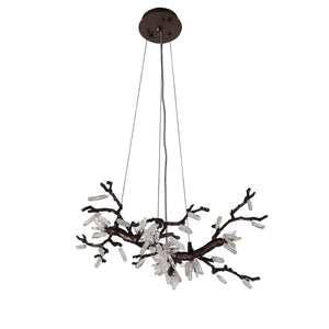 Selenite Crystal Blossom Branching Tree Chandelier - view 37