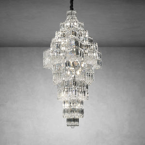 Universo Crystal Halo Chandelier - view 2