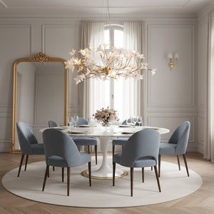 Veitchii Flower Branch Chandelier, brass - view 4