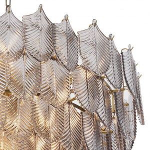 Verbier Modern Glass Chandelier S/L - Brass - view 8