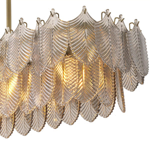 Rectangle Modern Glass Chandelier, rectangular - view 5